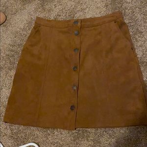 NWOt-Cognac suede skirt